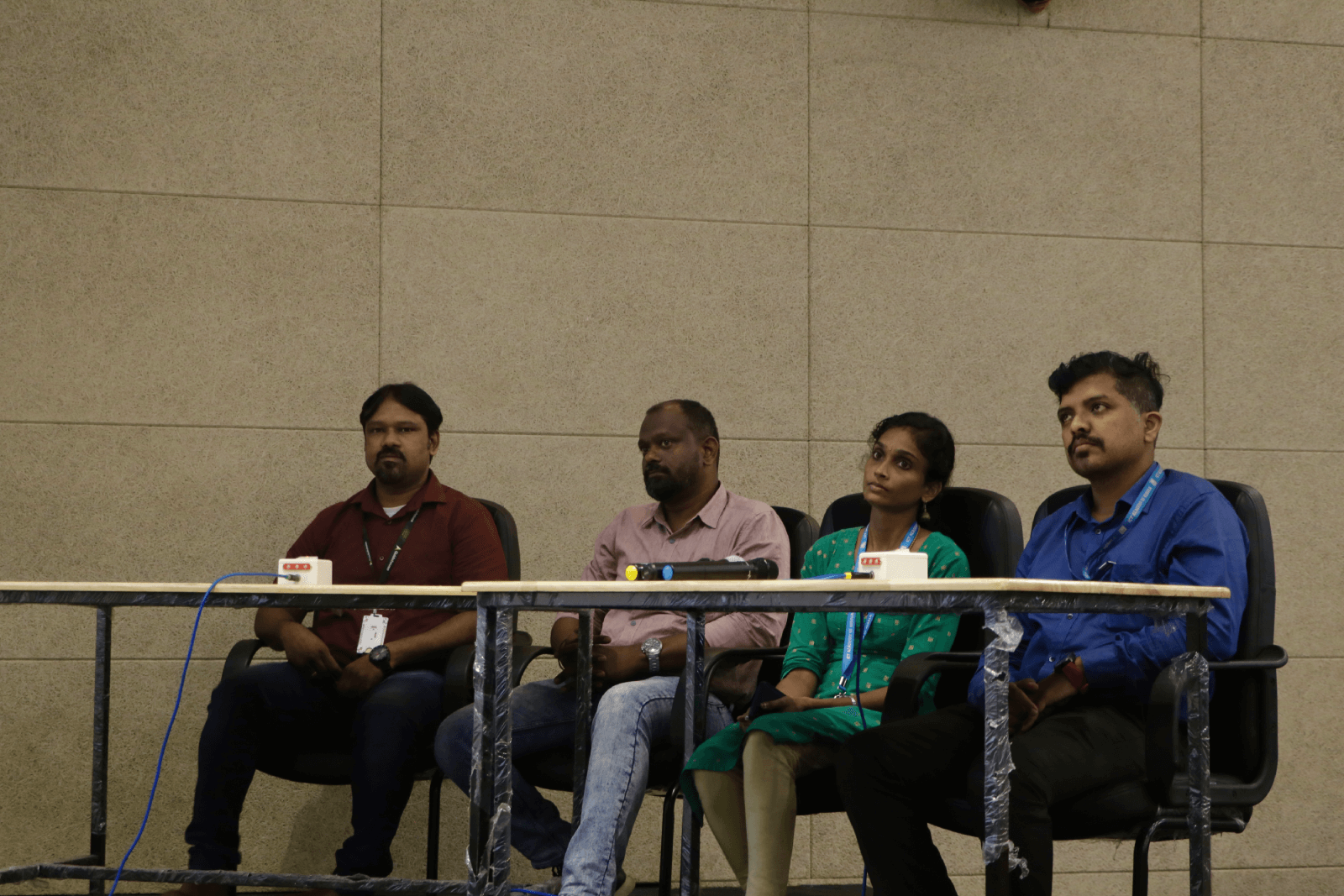 Participants attending the demo session of the Business Quiz League: Kerala Edition.