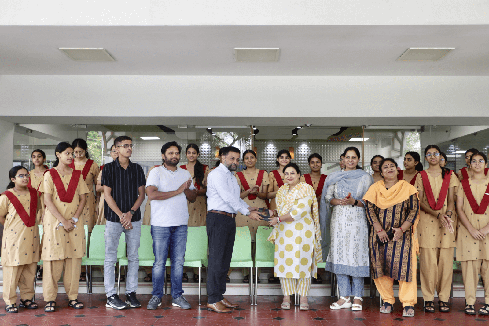 Students from the Mayo College for Girls, Ajmer, Rajasthan, visit Technopark as part of a Tech Tour