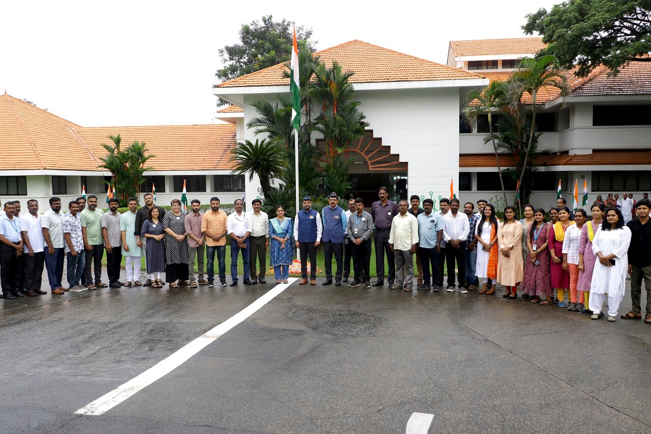 CEO Technopark and staff at the Independence Day celebrations held at Technopark Phase I.