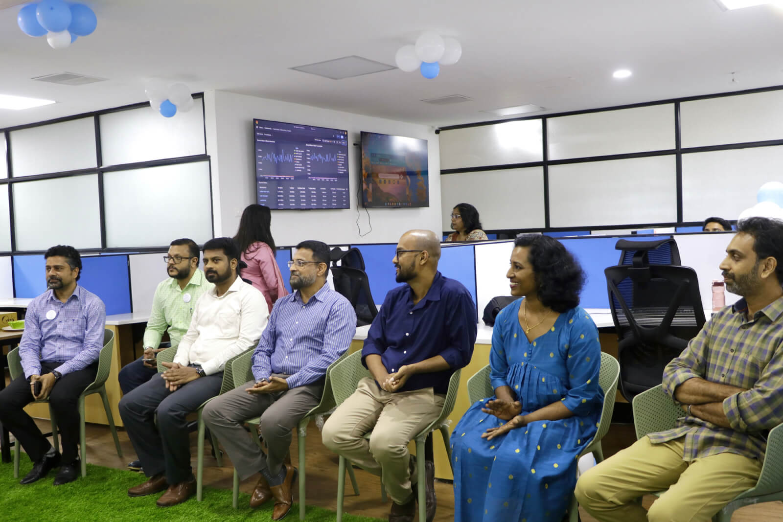 Team Technopark and Team Prophaze share a light moment at the launch.