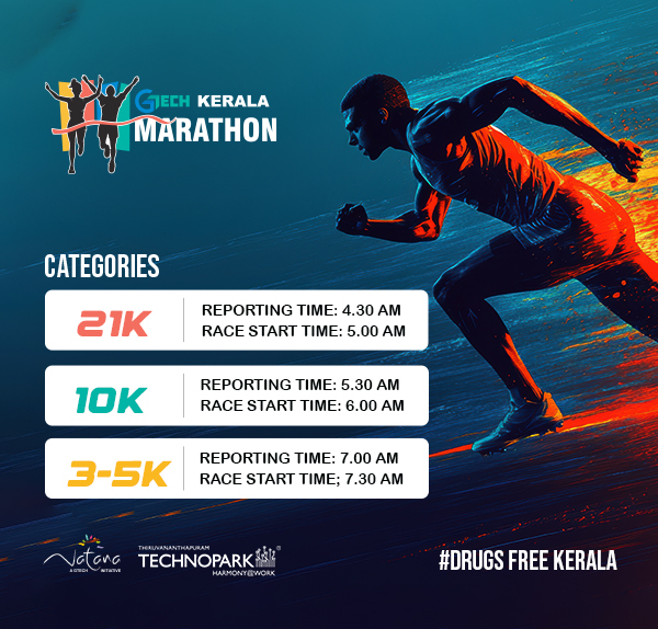 Gtech Marathon Promo Run at Open Air Auditorium from 6am to 8am