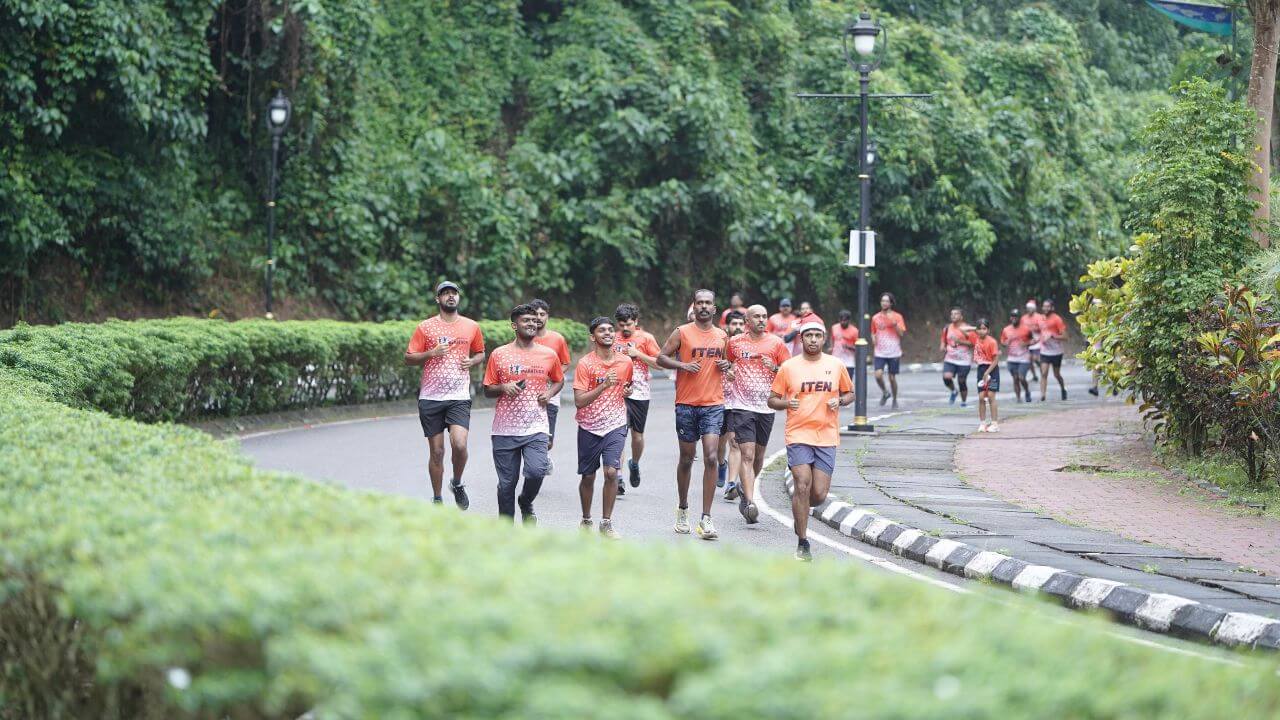 Participants at the GTECH promo run.