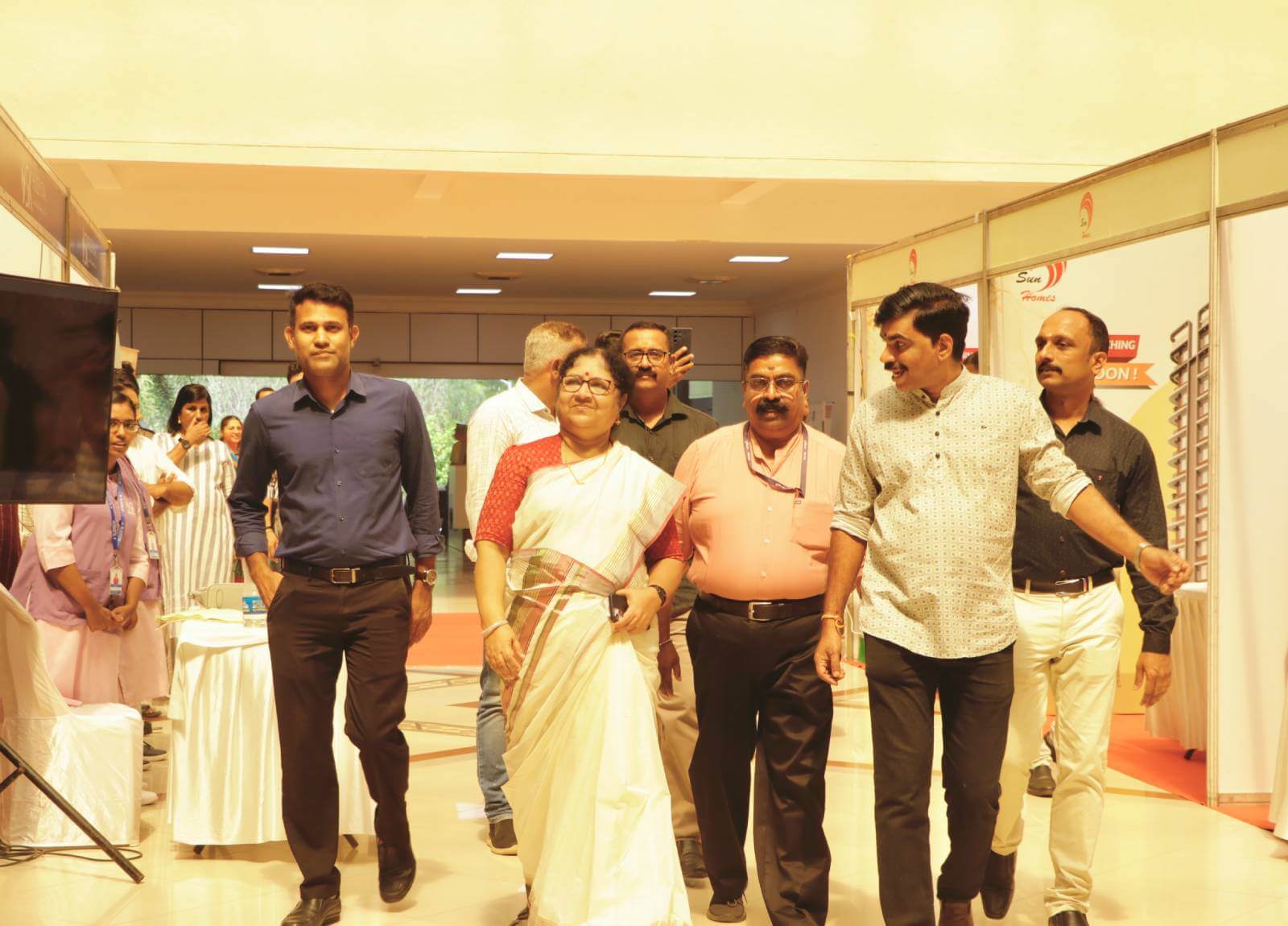 Dr. R Bindu, Kerala Minister for Higher Education and Social Justice, arriving at the Kerala Kaumudi Tech Expo.