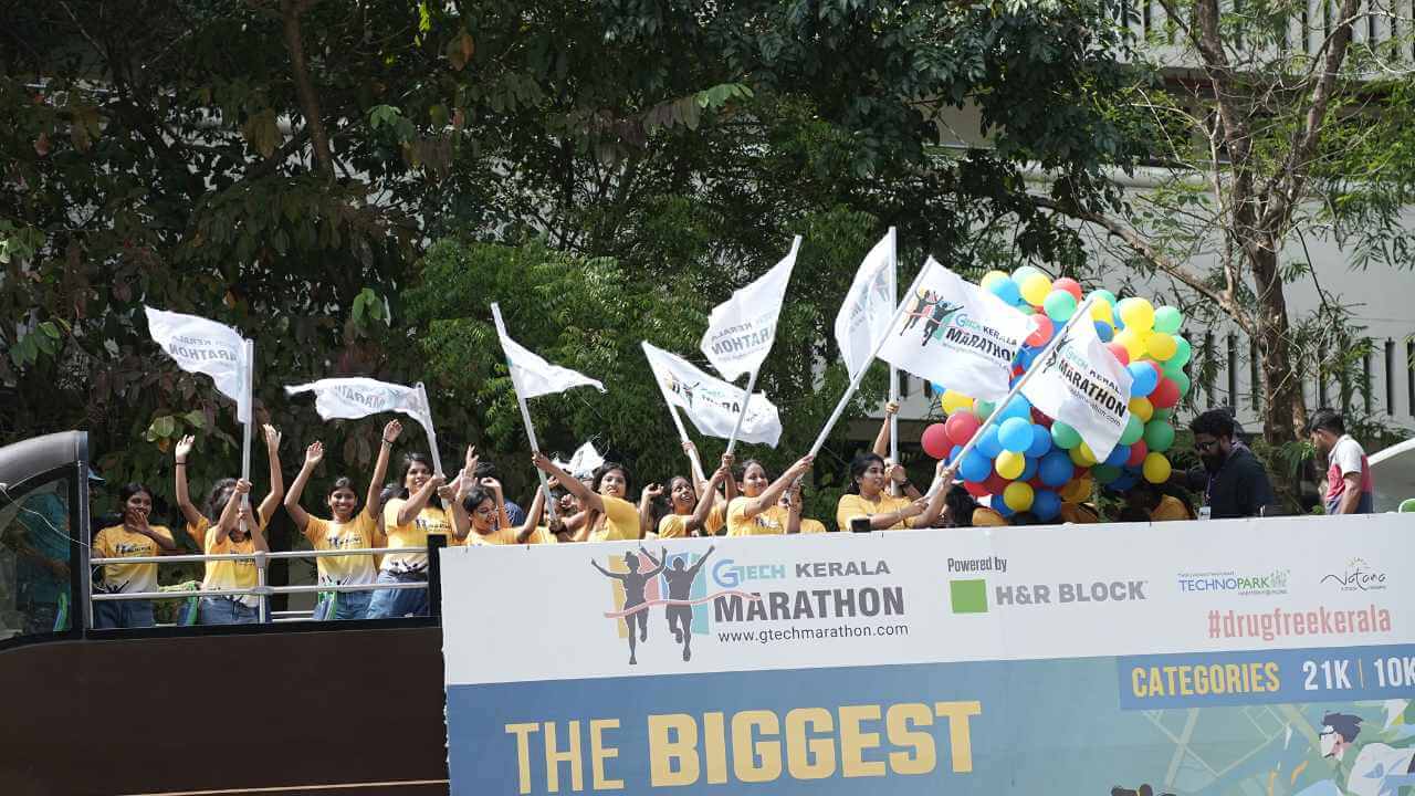 GTECH Kerala Marathon 2025:  Chandy Oommen unveils Official T-Shirt