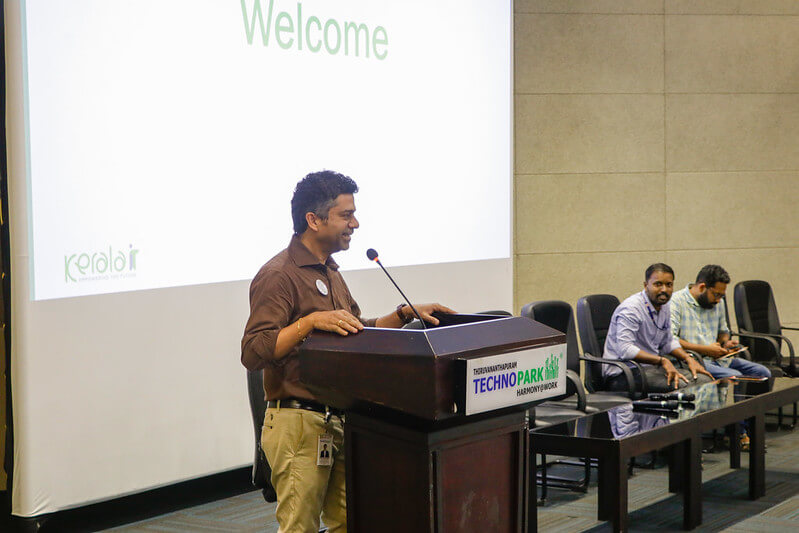 Mr. Vasanth Varada, DGM Customer Relationship, Technopark, addressing the gathering.