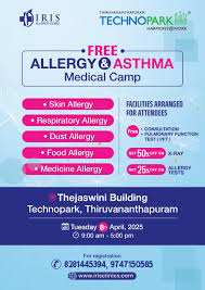 Free Allergy & Asthma Medical Camp @ Thejaswini building from 9AM to 5PM